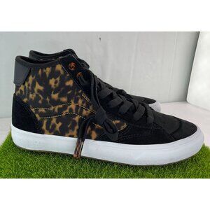 New Vans Leopard Print High-Top Sneakers Size MEN 6/ WOMENS 7.5